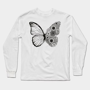 Butterfly Floral Wing - Nature and Gardening Long Sleeve T-Shirt